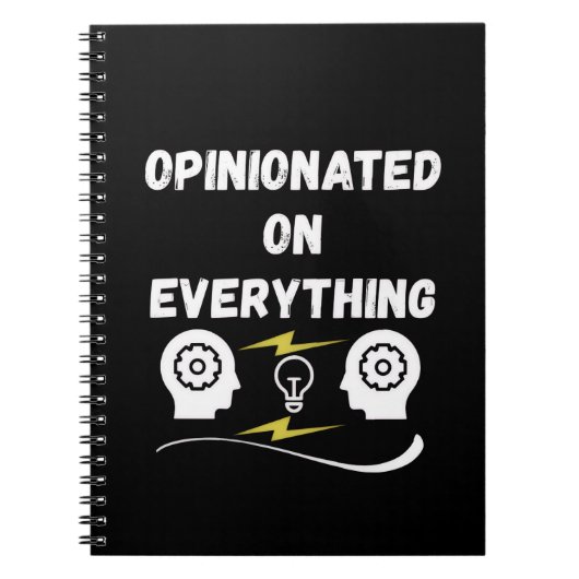 Opinionated On Everything ノートブック (正面)