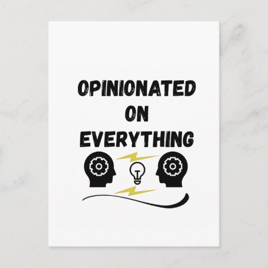 Opinionated On Everything ポストカード (正面)