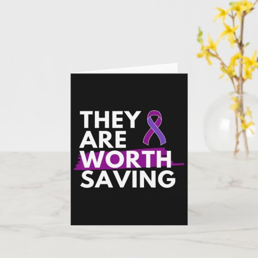 Opioid Awareness Month Lost Loved One To Overdose  カード (黄色い花)