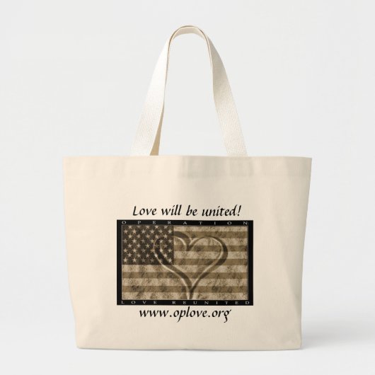 OpLove Totebag ラージトートバッグ (正面)