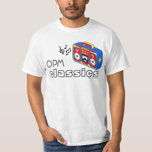 OPMのクラシック(Pilipino元の音楽) Tシャツ (正面)