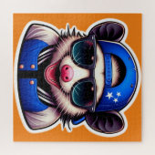 OPOSSUMのVARSITYジャケット3 ジグソーパズル (横)