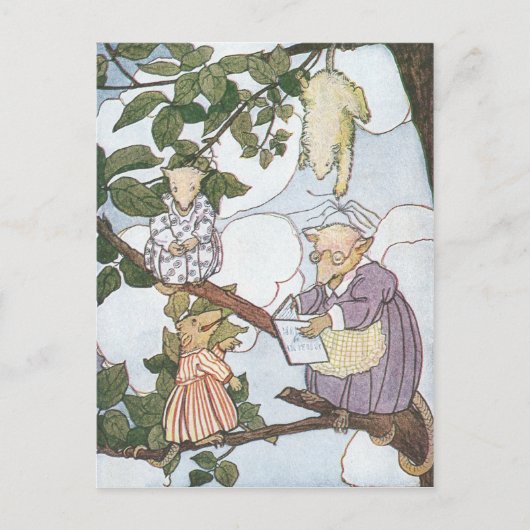 Opossumは消極的な学生を作る ポストカード (正面)