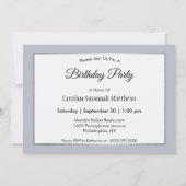 Opossumフォト誕生日 招待状 (裏面)