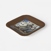 opossumママとベビー紙プレート ペーパープレート (傾斜あり)