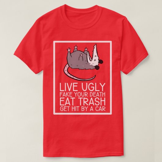 Opossum引用文 Tシャツ (デザイン正面)