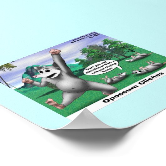 OPossum遊の死んだ漫画のポおもしろいスター ポスター (角)