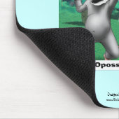 OPossum遊のDead Cartoon Mouseおもしろい pad マウスパッド (コーナー)