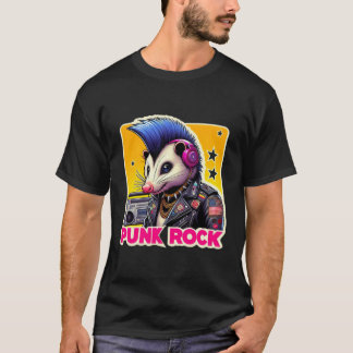 OPOSSUM – パンクロックブルー5 Tシャツ