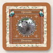 Opossum – 分注 – コルクコースターセット6 コースター (正面)