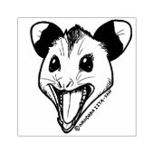 Opossum "AHHH" ラバースタンプ (インプリント)