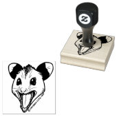 Opossum "AHHH" ラバースタンプ (押印)
