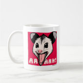 Opossum "AHHH" and "UGH..." コーヒーマグカップ (左)