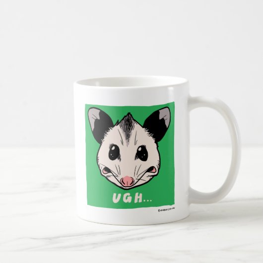 Opossum "AHHH" and "UGH..." コーヒーマグカップ (右)