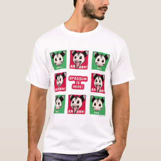 Opossum "AHHH" and "UGH..." Tシャツ