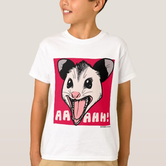 Opossum "AHHH" Tシャツ (正面)