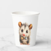 Opossum Birthday • Animal Party Cup 紙コップ (正面)