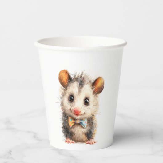 Opossum Birthday • Animal Party Cup 紙コップ (正面)