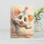 Opossum Birthday Card カード (スタンド正面)