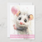 Opossum Birthday Card カード (正面)