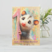 Opossum Birthday Card カード (スタンド正面)