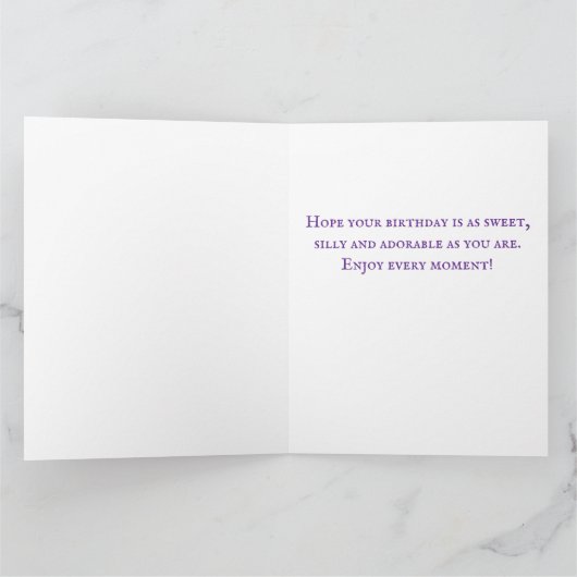 Opossum Birthday Card カード (内部)