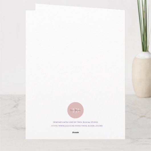 Opossum Birthday Card カード (裏面)