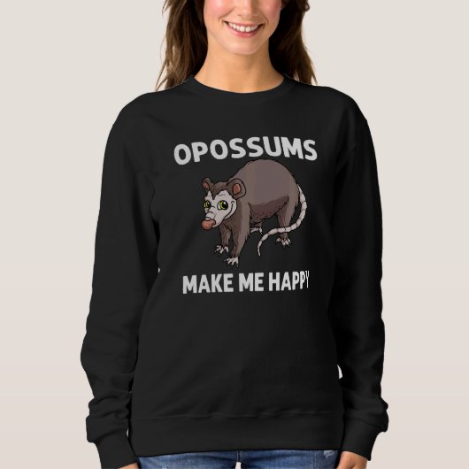 Opossum For Men Women Awesome Possum Support Anima スウェットシャツ (正面)