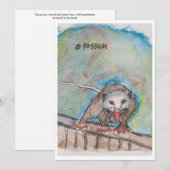 Opossum Greeting Card シーズンカード (正面/裏面)