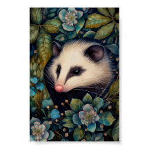 Opossum in the Brambles Poster