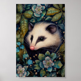 Opossum in the Brambles Poster ポスター