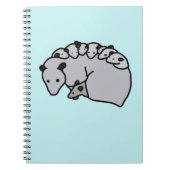 Opossum Mom with her Babies ノートブック (正面)