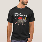 Opossum Now Im unstoppable and Raccoon  1 Tシャツ (正面)