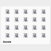 Opossum Office Sticker - Per My Last Email Vinyl D ラウンドシール (シート)