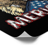 Opossum Possum - Patriotic Usa 7月アメリカ4日 ポスター (角)