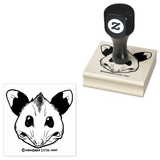 Opossum "UGH..." ラバースタンプ (押印)