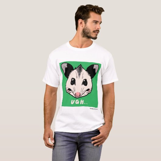 Opossum "UGH..."  Tシャツ (正面フル)
