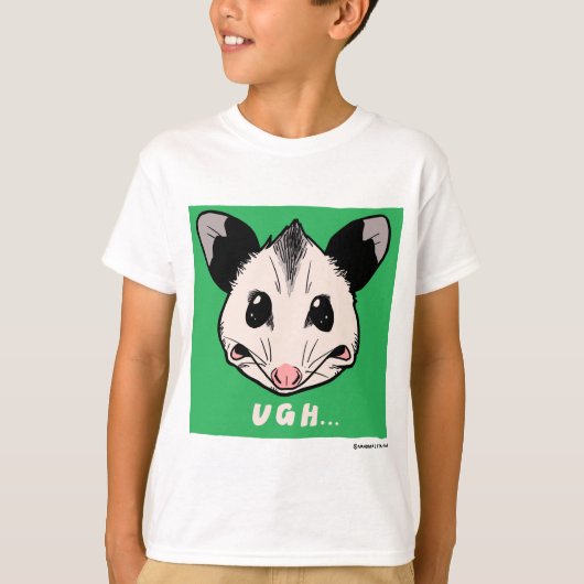 Opossum "UGH..." Tシャツ (正面)