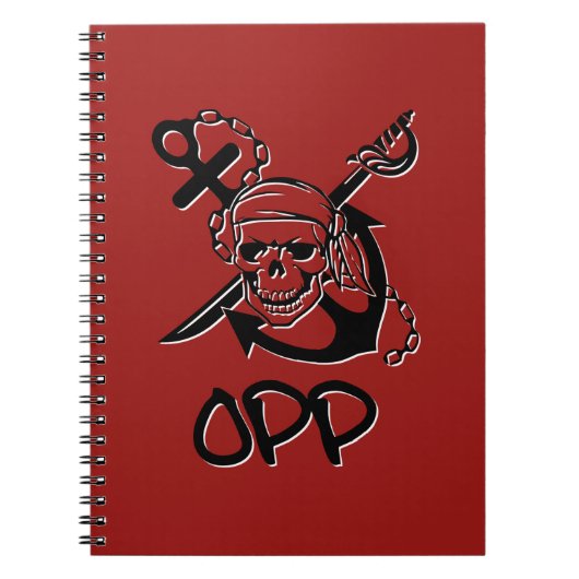 OPP |の螺線形ノート ノートブック (正面)