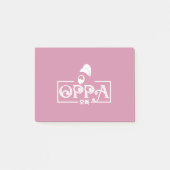 Oppaのロゴ ポストイット (正面)