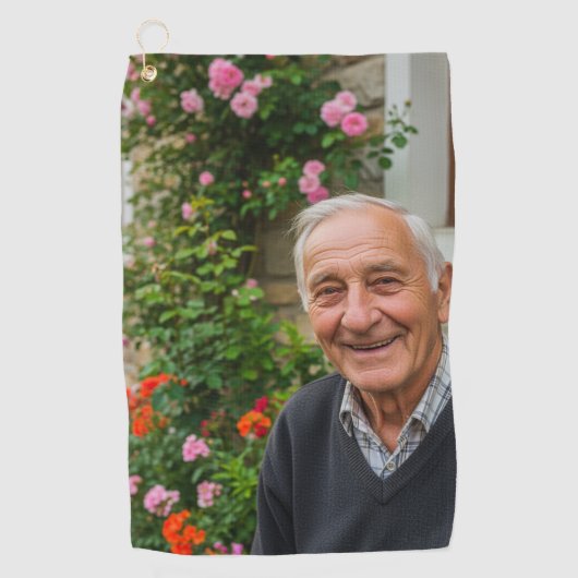 Opponent photography  ゴルフタオル (正面)