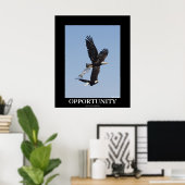 Opportunity Bald Eagles Motivational Photo Poster ポスター (ホームオフィス)