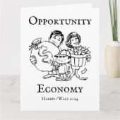 Opportunity Economy Harris Walz 2024 カード (正面)