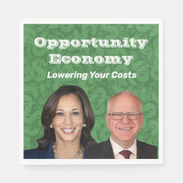 Opportunity Economy Harris Walz 2024 スタンダードランチョンナプキン