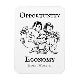 Opportunity Economy Harris Walz 2024 マグネット