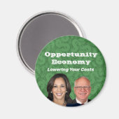Opportunity Economy Harris Walz 2024 マグネット (正面/裏面)