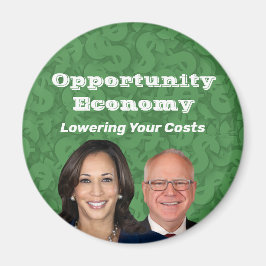 Opportunity Economy Harris Walz 2024 マグネット