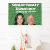 Opportunity Economy Harris Walz 2024 横断幕 (インサイチュ)