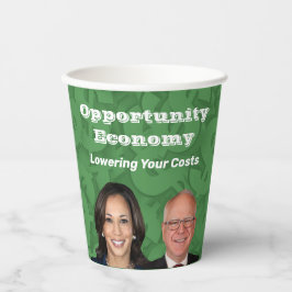 Opportunity Economy Harris Walz 2024 紙コップ