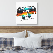 Opportunity Not Obligation Gym Quote キャンバスプリント (インサイチュ (寝室))